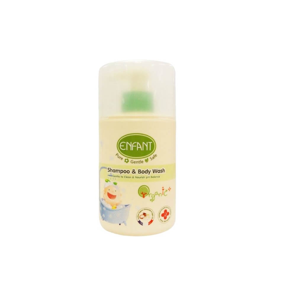 เจลอาบน้ำและสระผม อองฟองต์ สูตรอ่อนโยน 2in1 Organic Plus 300ml. Enfant	 		 		